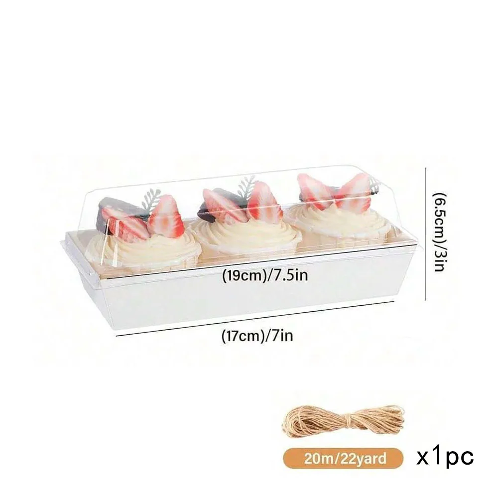 25/50pcs Ins minimalist sandwich packaging box pastry bread cake box Snow Meiniang Swiss roll packaging box