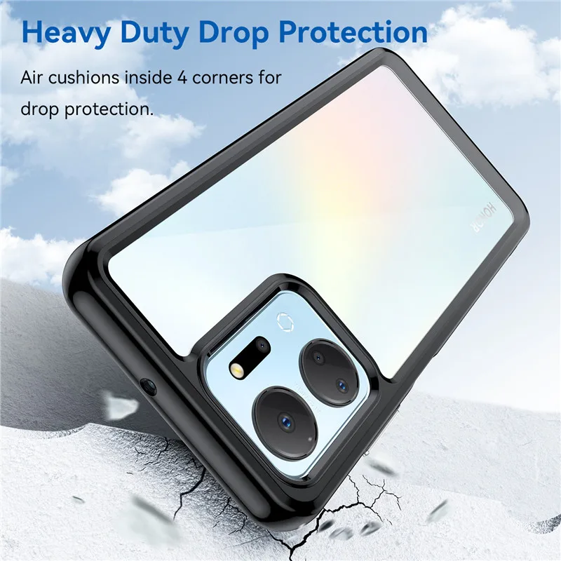 Per Honor X7A Custodia Honor X7A Cover Tpu Border Acrilico Backplane Bumper Custodie Protettive Per Honor X7A X6 X6S X8A X9A X8