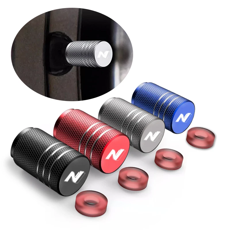 4 Piezas Metal Coche Tapas Para Válvulas Para Hyundai N Line I20 I30 Sonata Santa FE N La Presión Estable De Los Neumáticos Neumáticos Accesorios Decorar,B