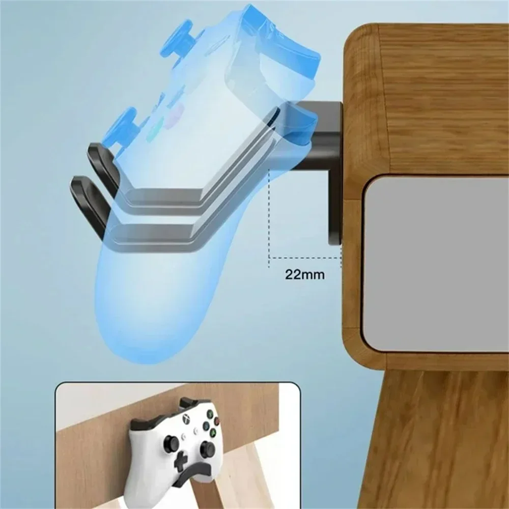 For PS5 PS4 Switch Pro Xbox One Game Controller Wall Mount Holder Gamepad Headphone Headset Hanging Stand Bracket Hanger