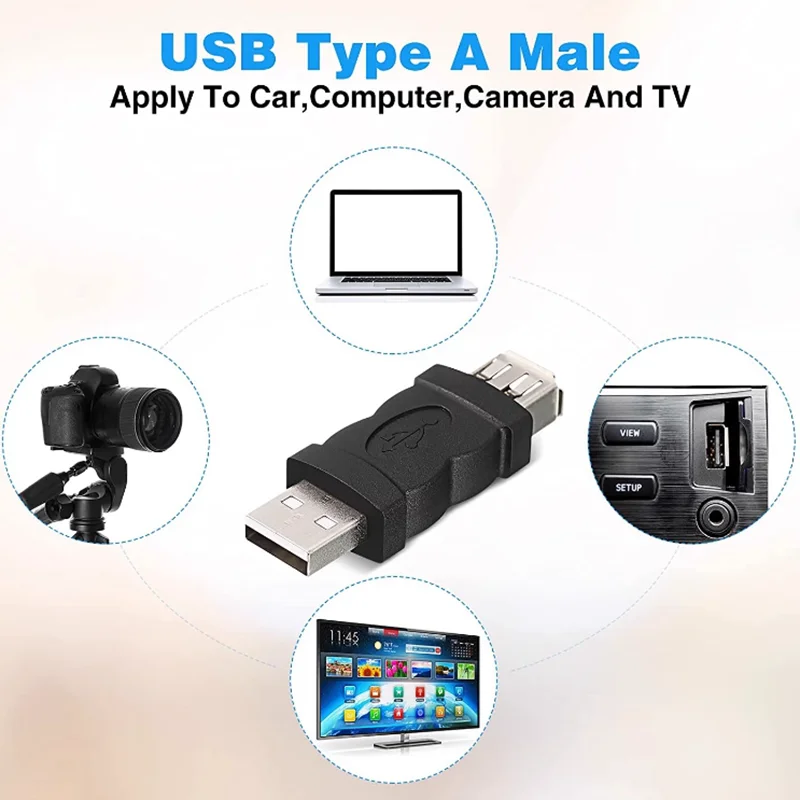 1PCS USB to 1394 6Pin Adapter USB to Firewire 6-pin female 1394 Adapter for Cameras Printers and Digital Cameras usb adapter usb adapter cable conversion cable adapter usb cable adapter firewire cable adapter