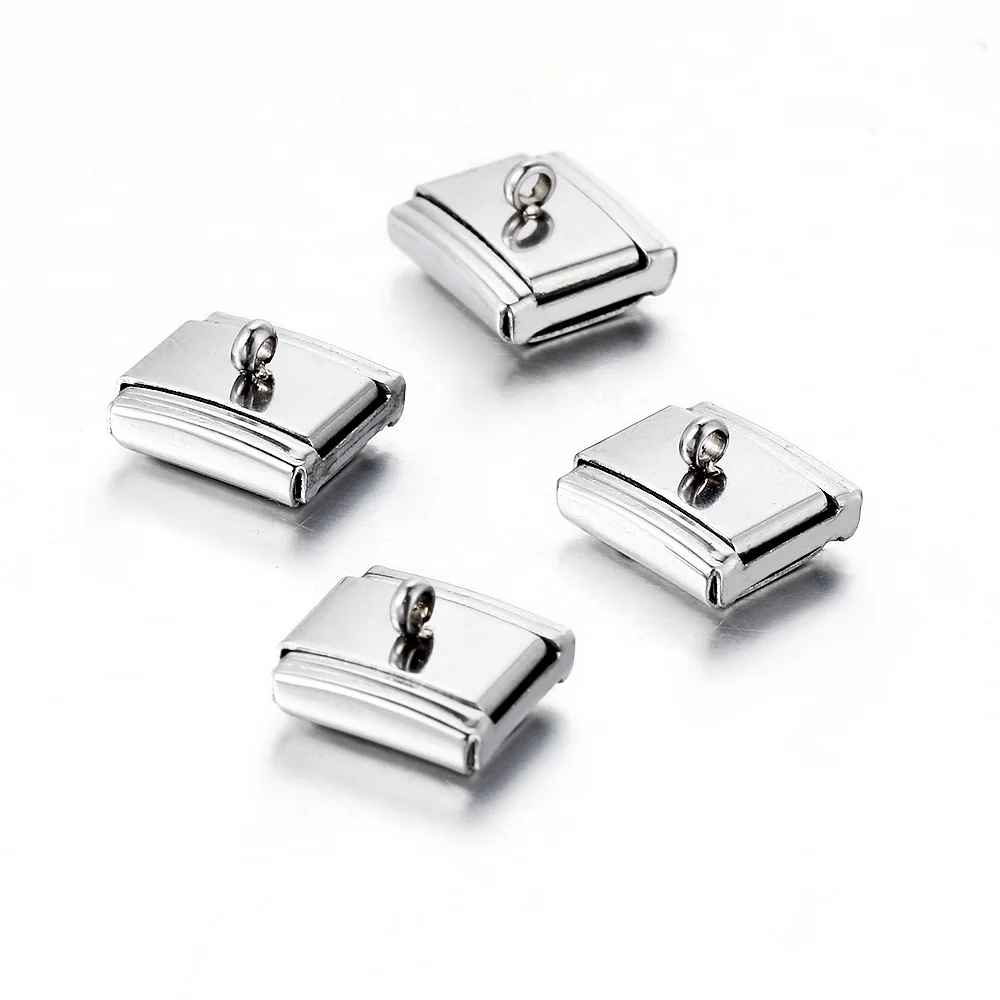 1PC Multifunctional Basic Hanging Italian Charm Link Fit 9mm Stainless Steel Bracelets Simple DIY Making Beads Jewelry For Gifts S10bc44cbcc494ba5836c54f060300658m