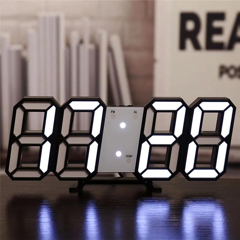 Luminous Wall Clock LED Digital Wall Clock Alarm Date Automatic Backlight Silent Clock Mechanism Bathroom Watch Home Decoration 