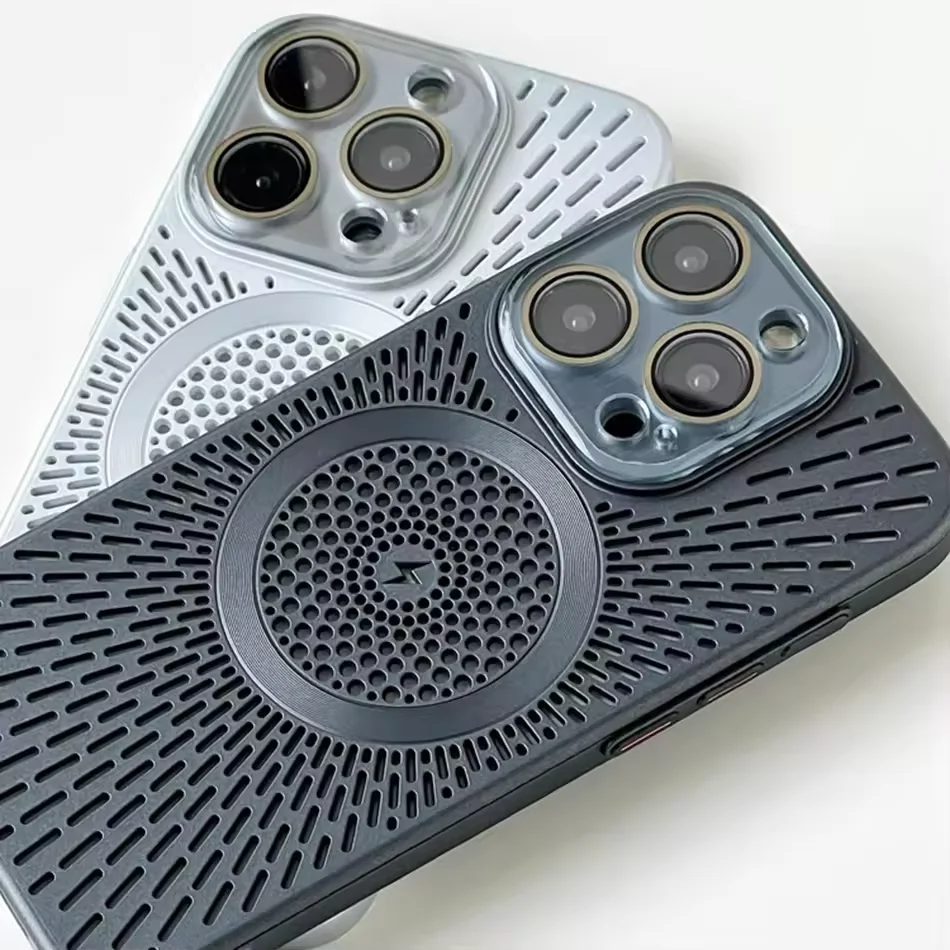 Sleek Ultra Slim Heat-Breathable Magnetic Phone Case with Lens Overlay