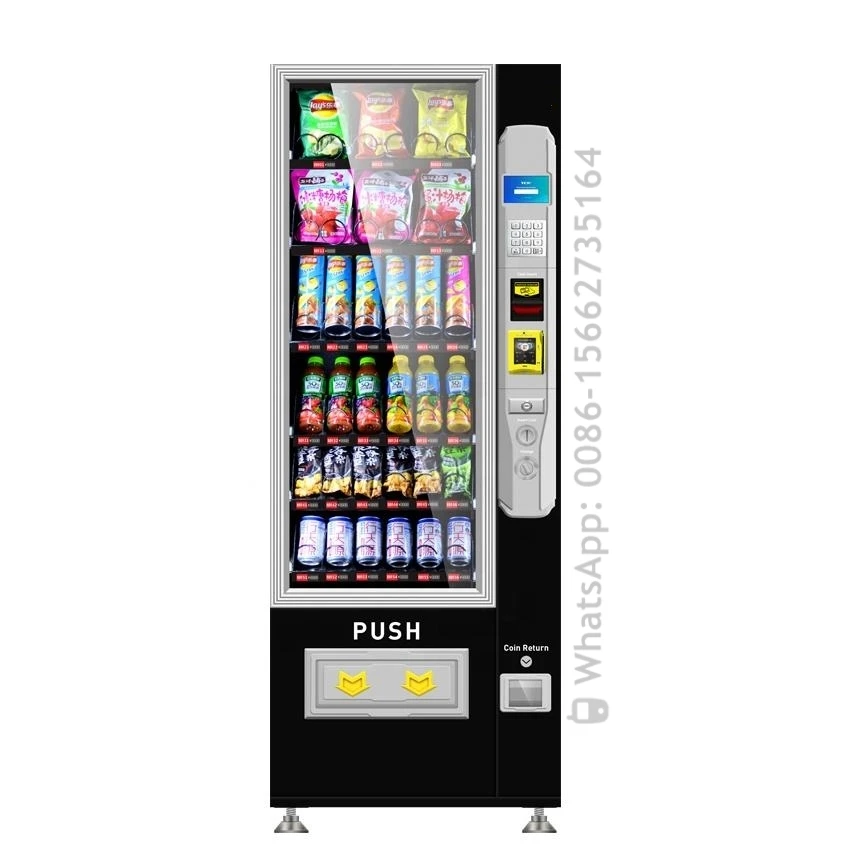 

Card Reader Supported Automatic Vending Machine Drink And Snack Combo Vending Machine With Digital Screen