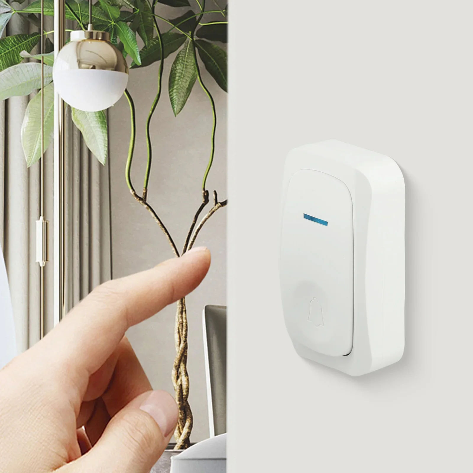 Premium Wireless Doorbell Unit Waterproof Design with Extended Range of 200M Featuring Volume Control and Rich Tone Selection