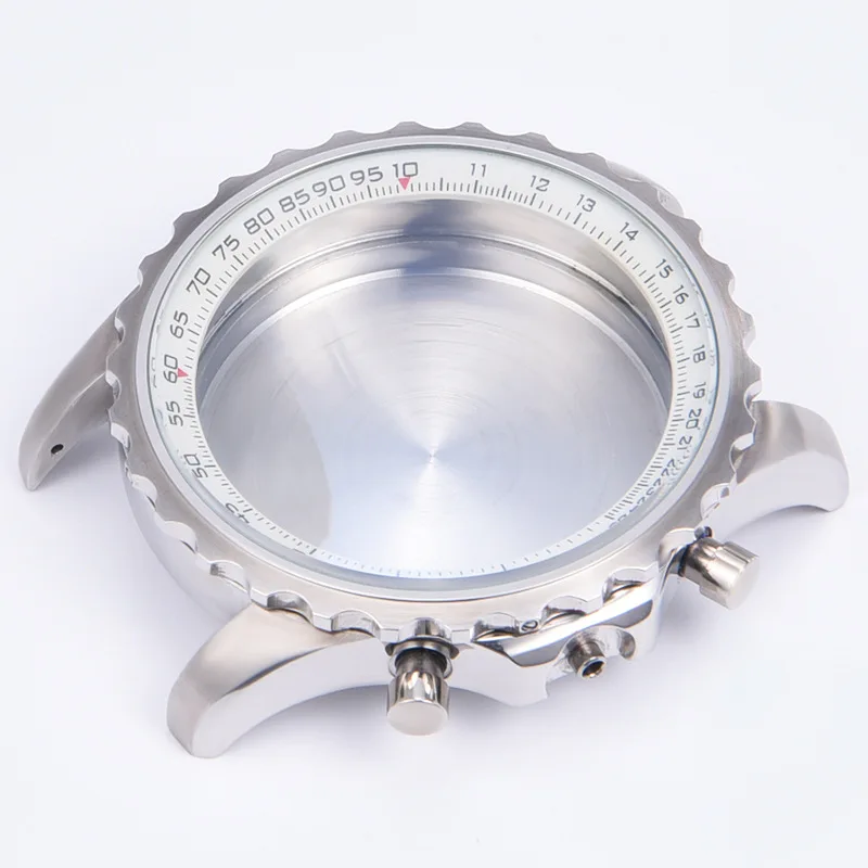 Watch Accessories 48MM Silver Stainless Steel Watch Case - AliExpress 1511