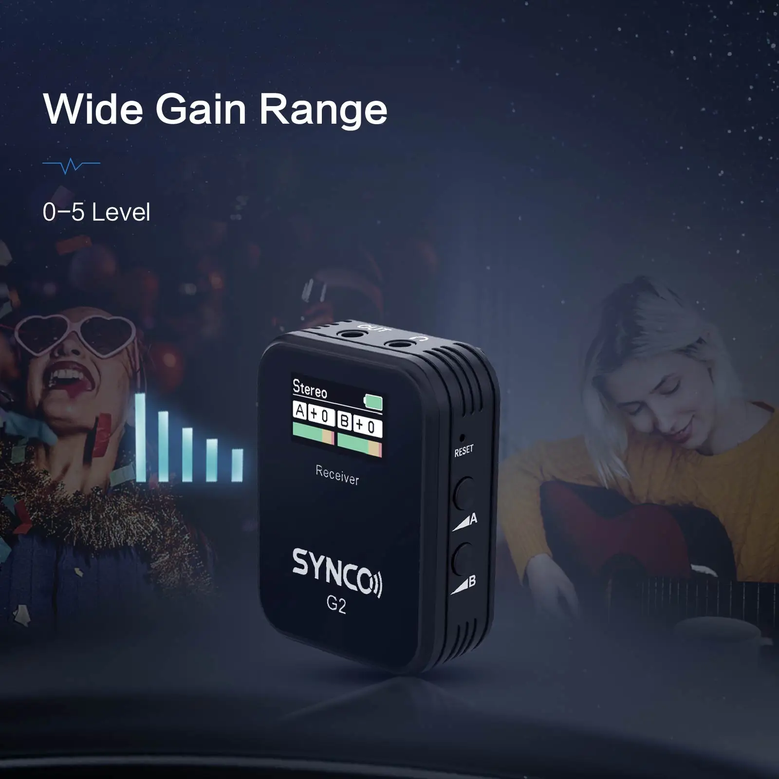 Synco-ワイヤレスラベリアマイク,g2a1,g2a2,スマートフォン用