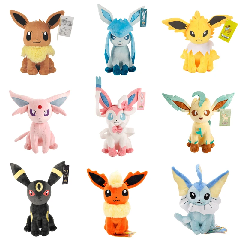 Peluche Pokémon Famiglia Eevee da 20cm