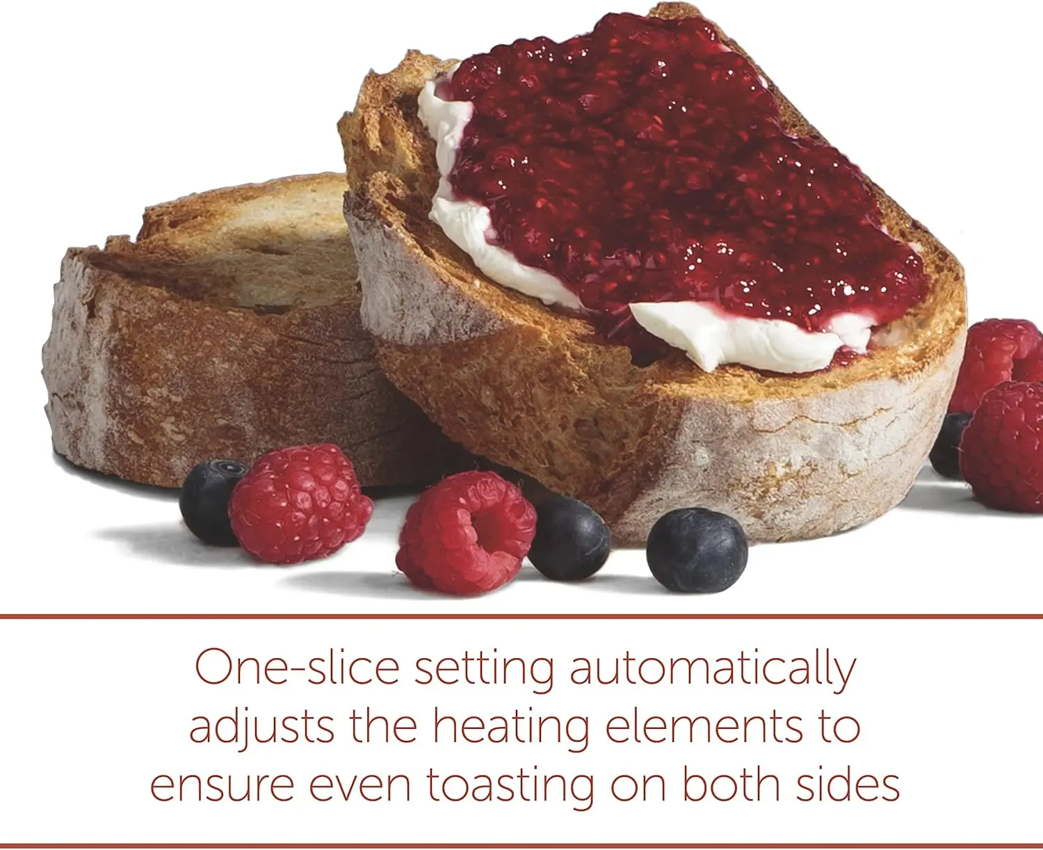 Shade Selector, Bagel and Defrost Settings, Red Knob, Stainless Steel 4