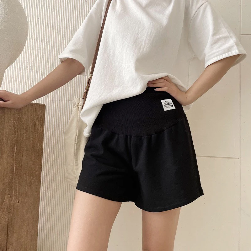 Korean Style Loose Casual Large Size Maternity Belly Support Shorts Adjustable External Wear Maternity Pants