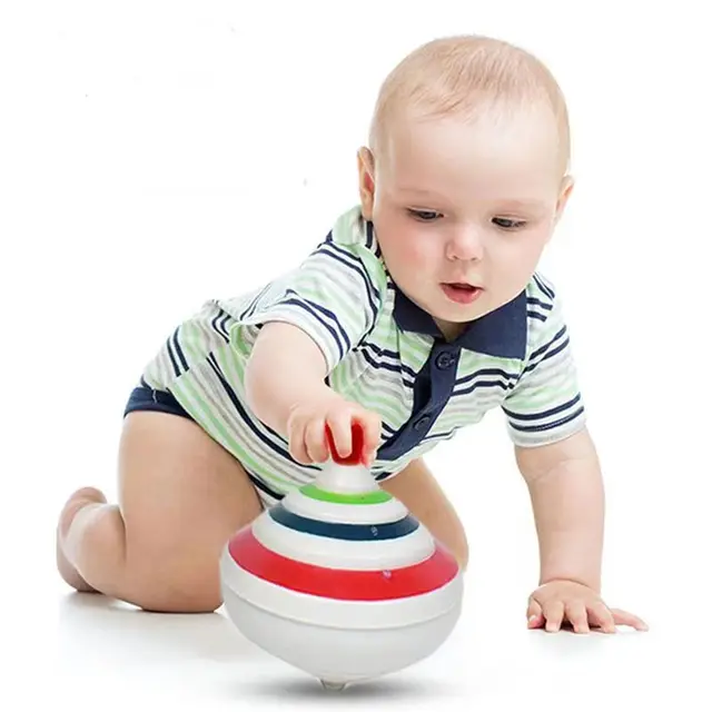 Classic Magic Spinning Tops Toy Music Light Gyro Children's Toys with LED Flash Light Music Funny Toys Kids Boys Birthday Gift 2