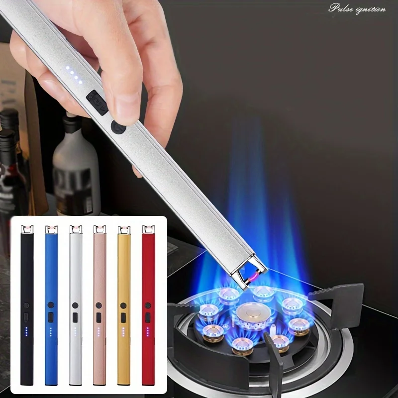 1pc, windproof charging arc lighting USB powered igniter, suitable for outdoor and kitchen use, outdoor camping 4
