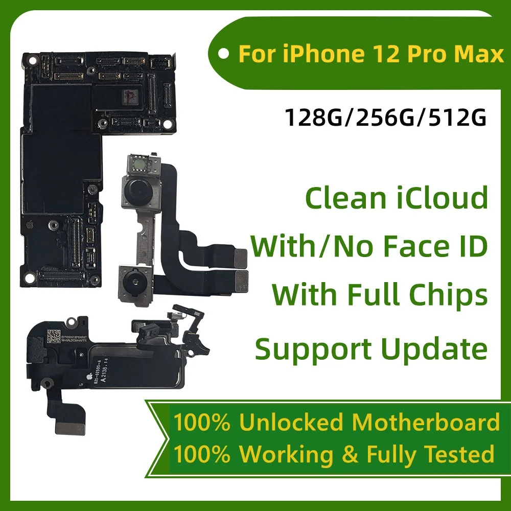 iPhone 12 Pro Max 마더보드 지원을 위해 테스트됨/얼굴 ID 없음 IOS 업데이트 iPhone 12 mini 잠금 해제 로직 보드용 iCloud 청소