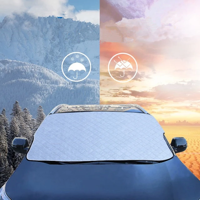 Couverture universelle de pare-brise avant de voiture, pare-soleil, neige,  couverture, poussière, étanche, protection extérieure - AliExpress