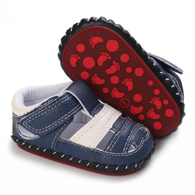 Baby Boys Shoes Sandals PU Leather Summer Beach Athletic Shoe Soft Sole  Newborn Sandals for Boy Prewalker First Walking Shoes - AliExpress