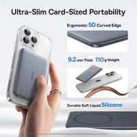 Baseus 5000mAh Magnetic Power Bank 15W Wireless 20W Wired Charging Thin Card-Sized Slim Portable Powerbank for iPhone 17 Samsung 2