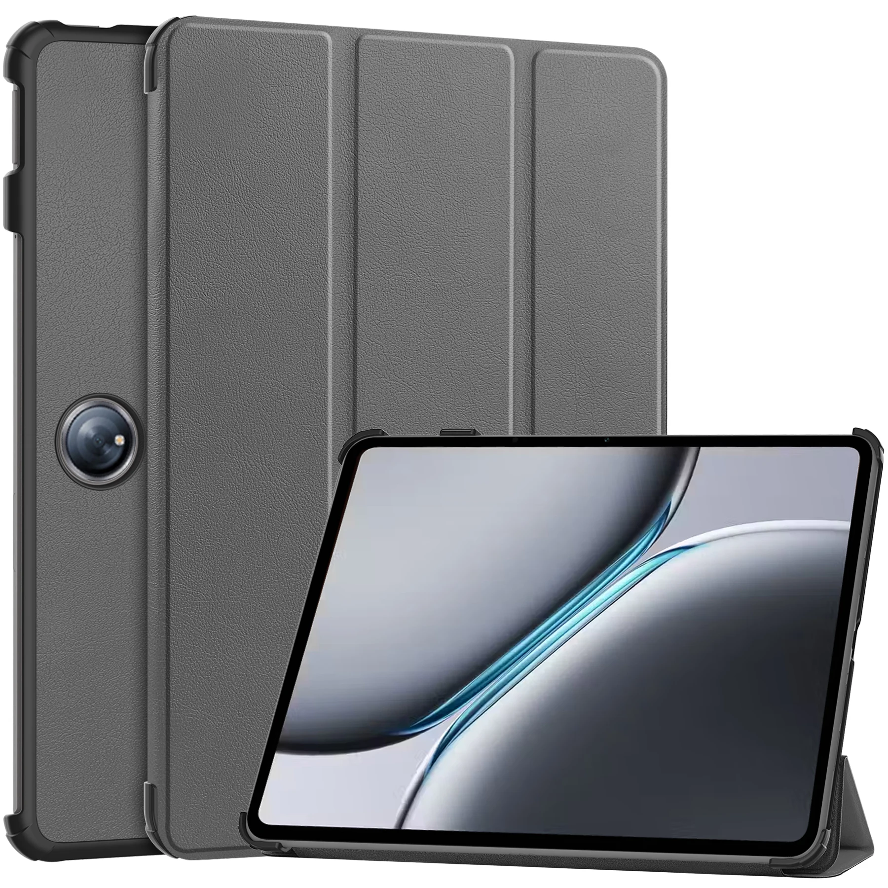 Premium Tri-fold Magnetic Case for 12.1 Inch Tablets - Hard Shell Flip Stand with Soft TPU Cover