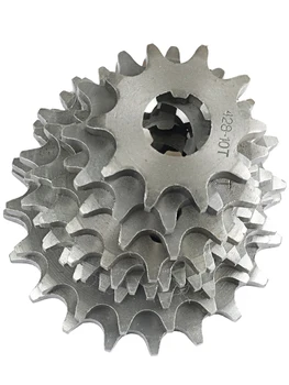 Передняя Звездочка двигателя, цепь 428, 17/20 мм, 10t, 11T, 12t, 13T, 14T, 15t, 16t, 17T, 18t, 19T, зубцы, для внедорожного велосипеда от 50 куб. См до 125 куб. См, вездеход...