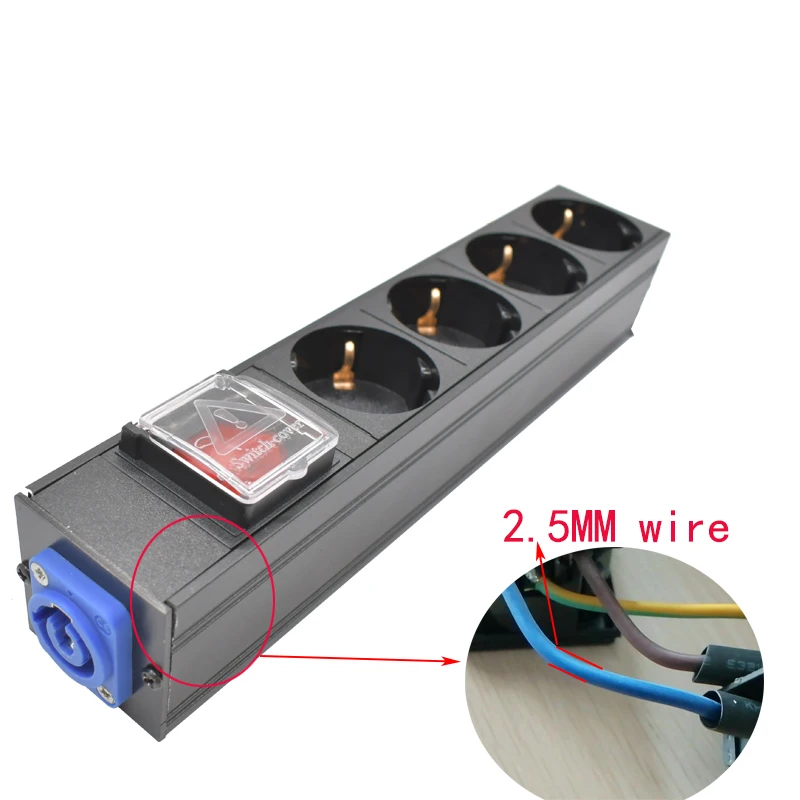 Умный удлинитель для электросети Schuko Powerlink box audio 3P, авиация 2-10, стандарт ЕС (art.: 3920bf7dca376) - 3920bf7dca376