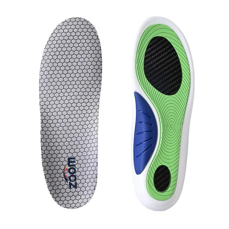 High-Performance Carbon Fiber Sport Insoles with Arch Support and Breathable, Antibacterial Comfort