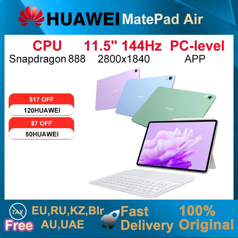 2023 HUAWEI MatePad Air 11.5-inch 144Hz 2.8K Tablet 8GB/12GB