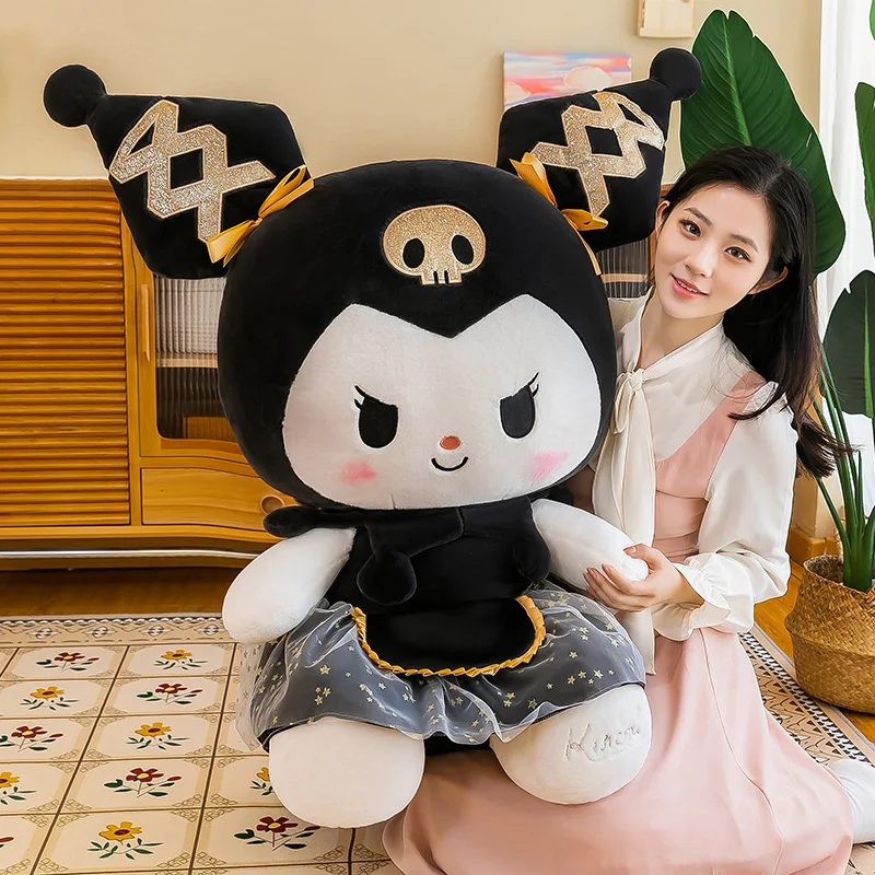 

Big Size Kuromi Melody Cinnamoroll Plush Toys Pillow Anime Stuffed Doll Anime Sofa Cushion Girl's Room Decoration Xmas Gift