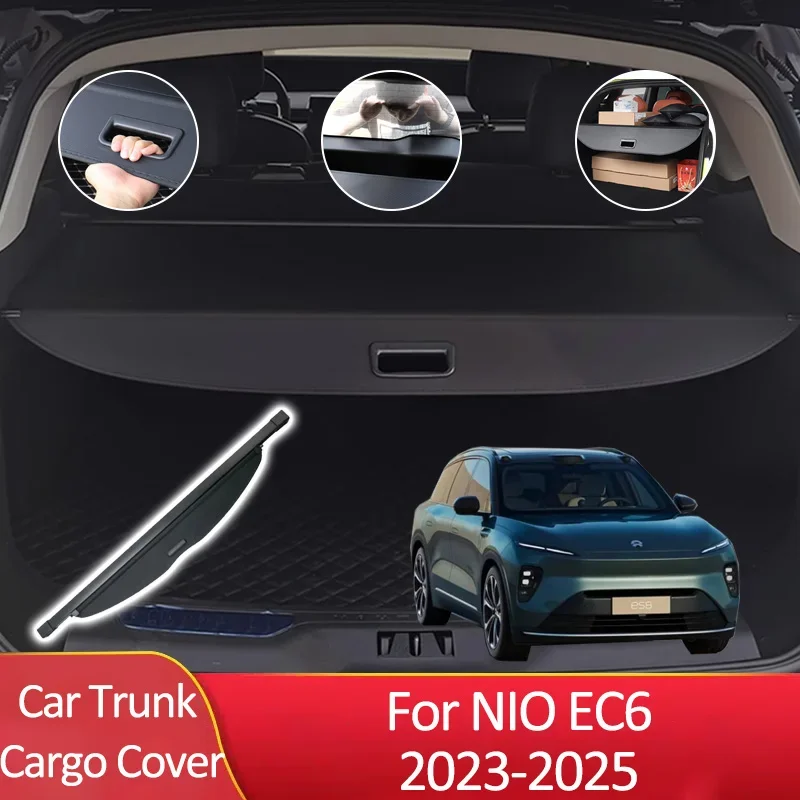 

Car Trunk Cargo Cover for Nio EC6 2023 2024 2025 Auto Partitio Part Trunk Supplies Luggage Rear Curtain Tray Privacy Arrangement