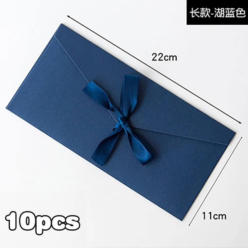 10pcs/lot 220*108mm Retro European Colored Pearlescent Paper Envelope Ribbons for Wedding Invitations High-grade Busines Packing kraft paper envelopes window envelopes mailing envelopes mini envelopes gift card envelopes