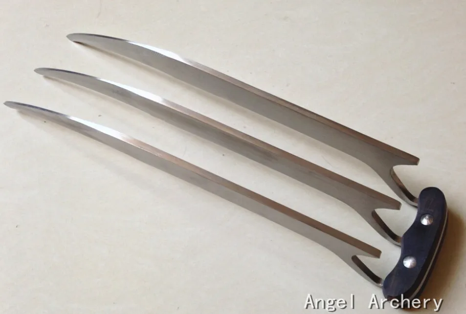 High Quality A Pair/1pcs X Man Steel Wolverine Claws Of Refinement Cosplay Props Halloween X-men Superhero Cosplay Gift 27cm 3