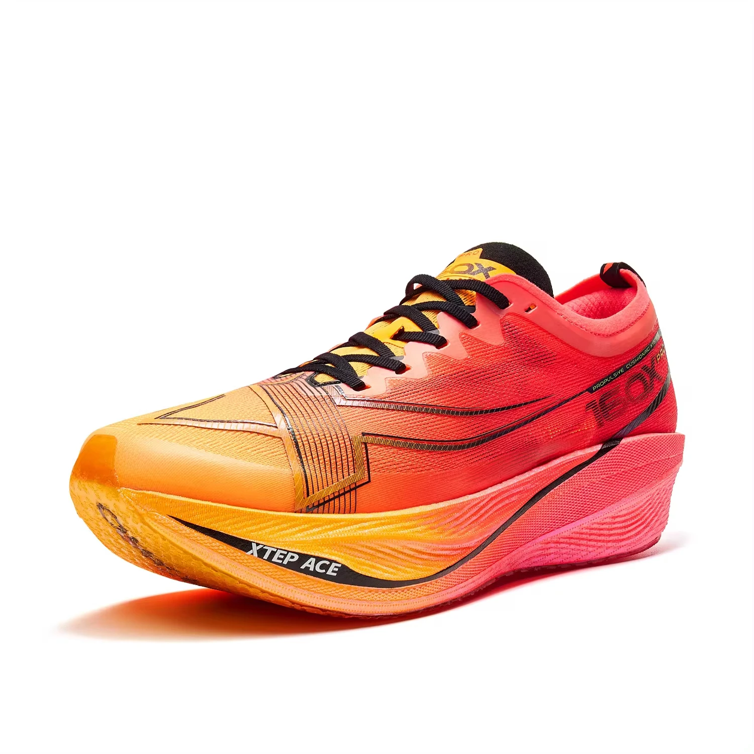 270mm [走行距離13Km]"Xtep160x3.0pro" Xtep 160x 3.0 pro homens tênis de corrida placa carbono