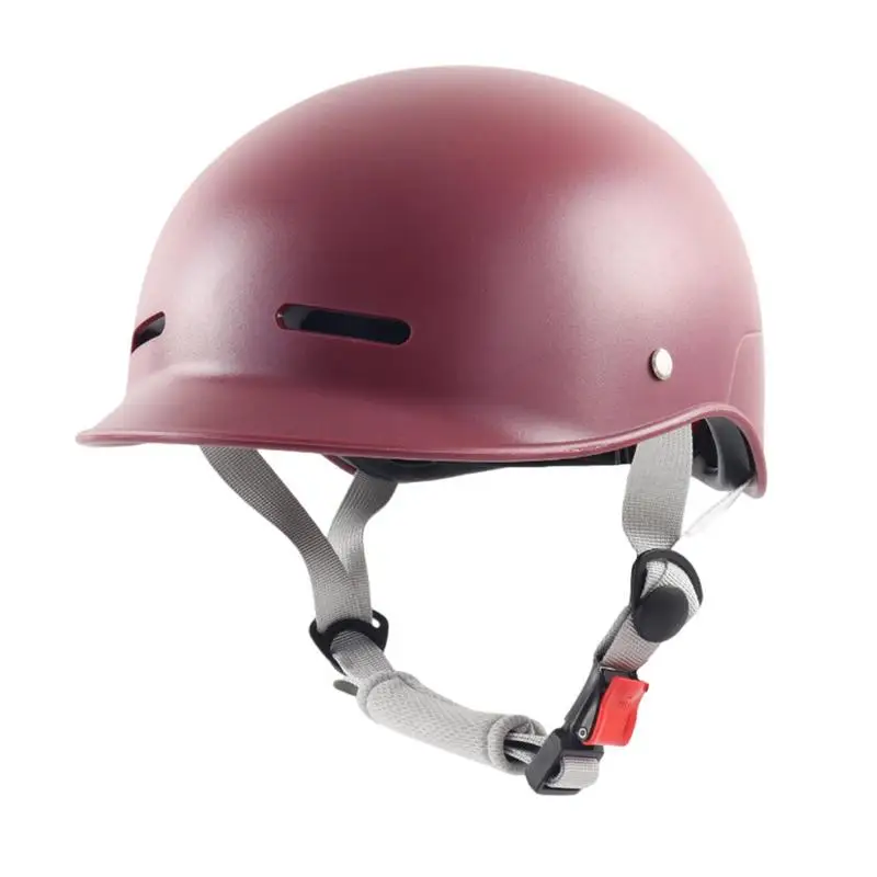 

Half Motorcycle Helmets Men Adjustable Size Safety Adult Half Baseball Cap Comfortable Mountain Road Cycling Helmets Accessories