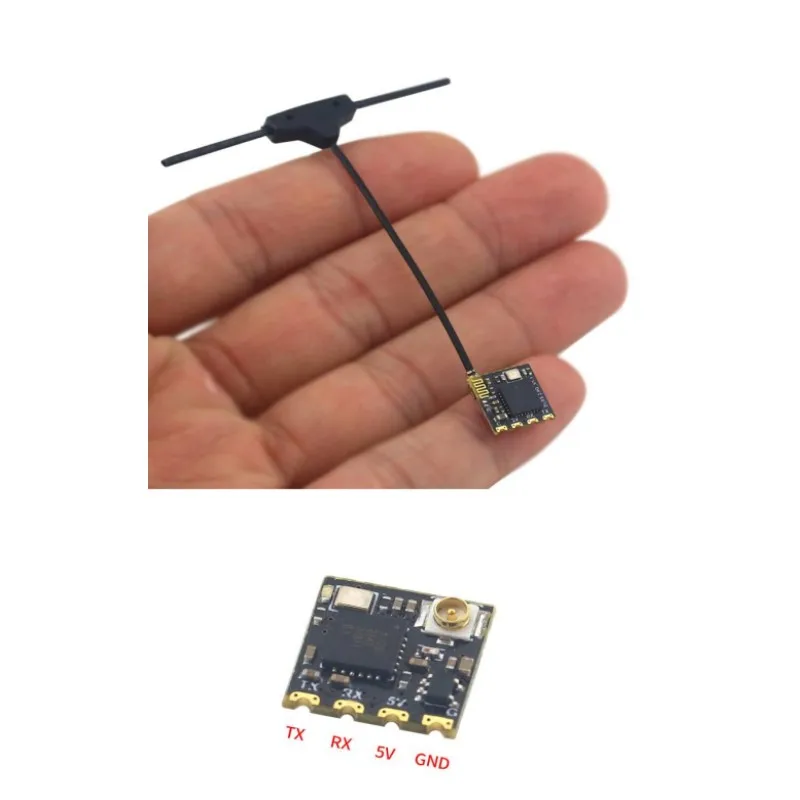 Dimensions compactes du récepteur ELRS MINI 2.4GHz RX EP1 SX1280 ExpressLRS Nano Longue Portée pour Drone FPV
