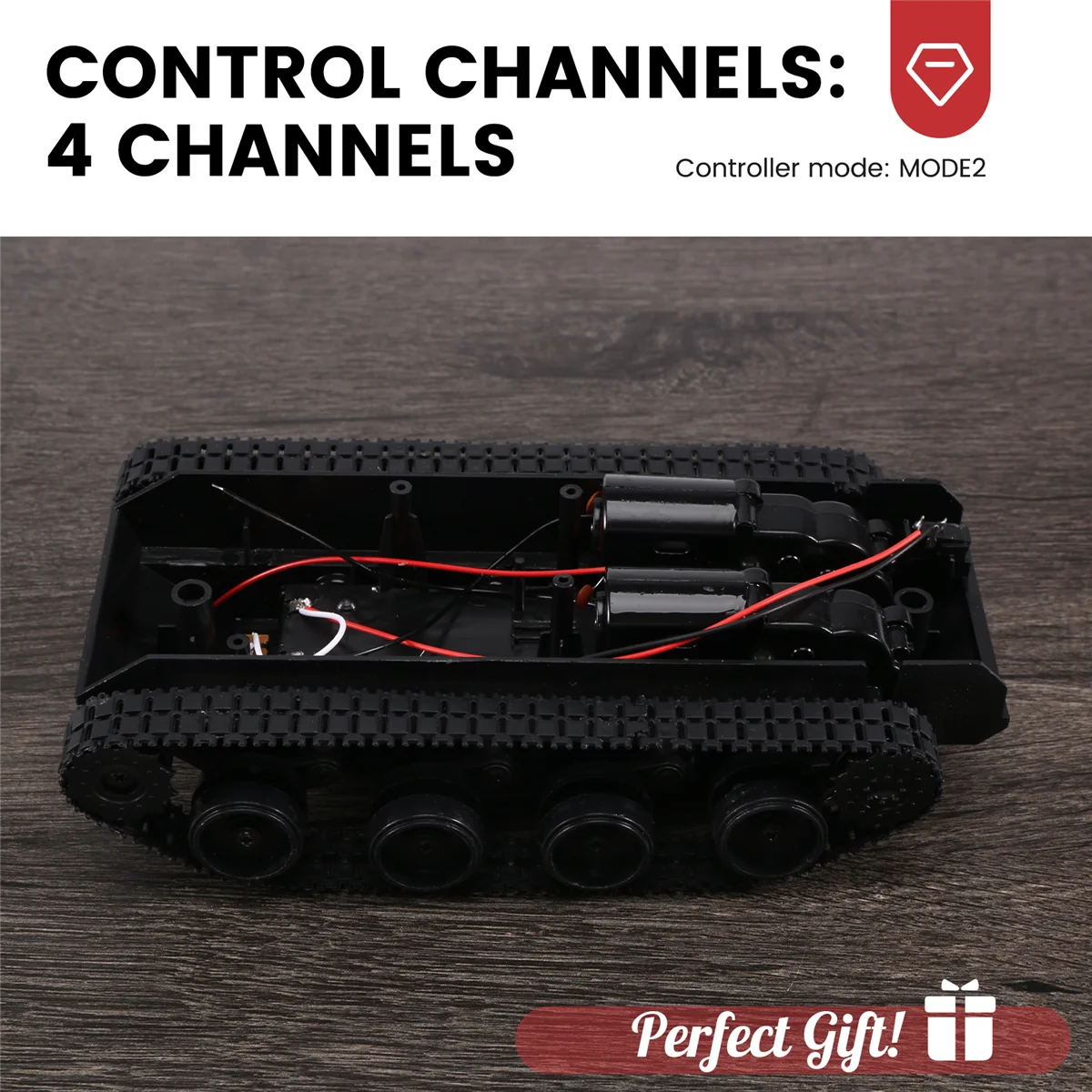 Kit Châssis Tank Robot RC Chenille Caoutchouc Moteur 130 DIY Arduino