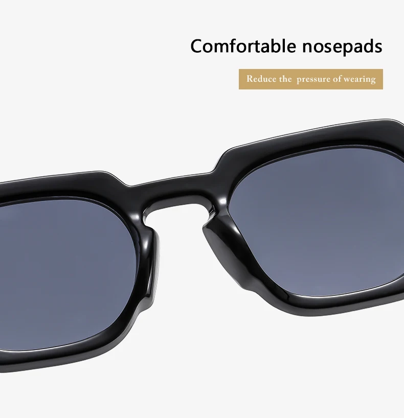 Wandern 6 teile/satz Fashion Square Anti Licht Gläser Frauen Luxus Marke Shades Männer Im Freien Fahren Trendy Grau Gläser Unisex – Detail 4