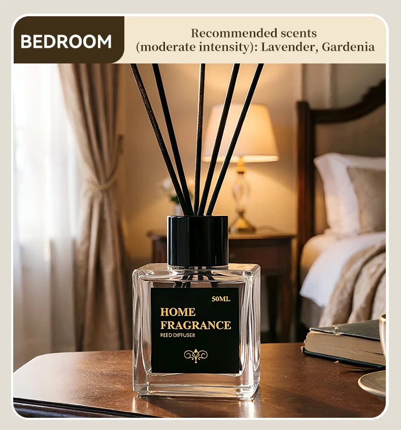 50ml Hilton Shangri-La Hotel Rattan Reed Diffuser Sets Fragrance Home Aromatherapy Air Freshener Fragrance Perfume Essential Oil