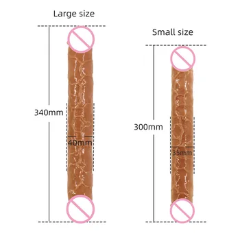 Long Dick Double Glans Penis Dildo Lesbian Female Masturbation Device for Adult Sex Toy Anal Vagina 5