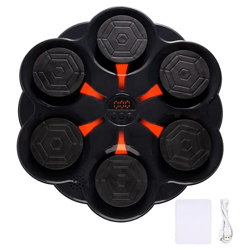Boxing Music Workout Machine Wall Mounted Electronic Boxing Target Music Target for Adults Kids Interactive Punching Toy boxing punching bag music boxing toys
