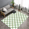 Simple Black White Checkerboard Carpet for Living Room Anti-slip Bedroom Bedside Sofa Area Rug Large Size Indoor Floor Mat 5