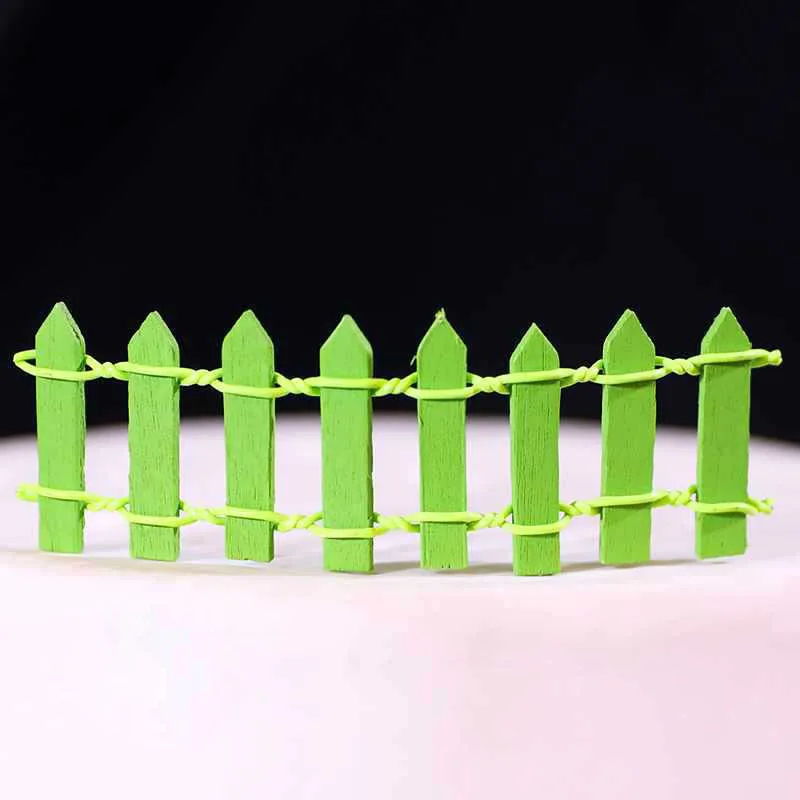 ตัวเลือกสินค้า รั้วไม้ Palisade Miniature Fairy Garden บ้านตกแต่งบ้าน Mini Craft Micro ภูมิทัศน์ตกแต่ง DIY อุปกรณ์เสริม