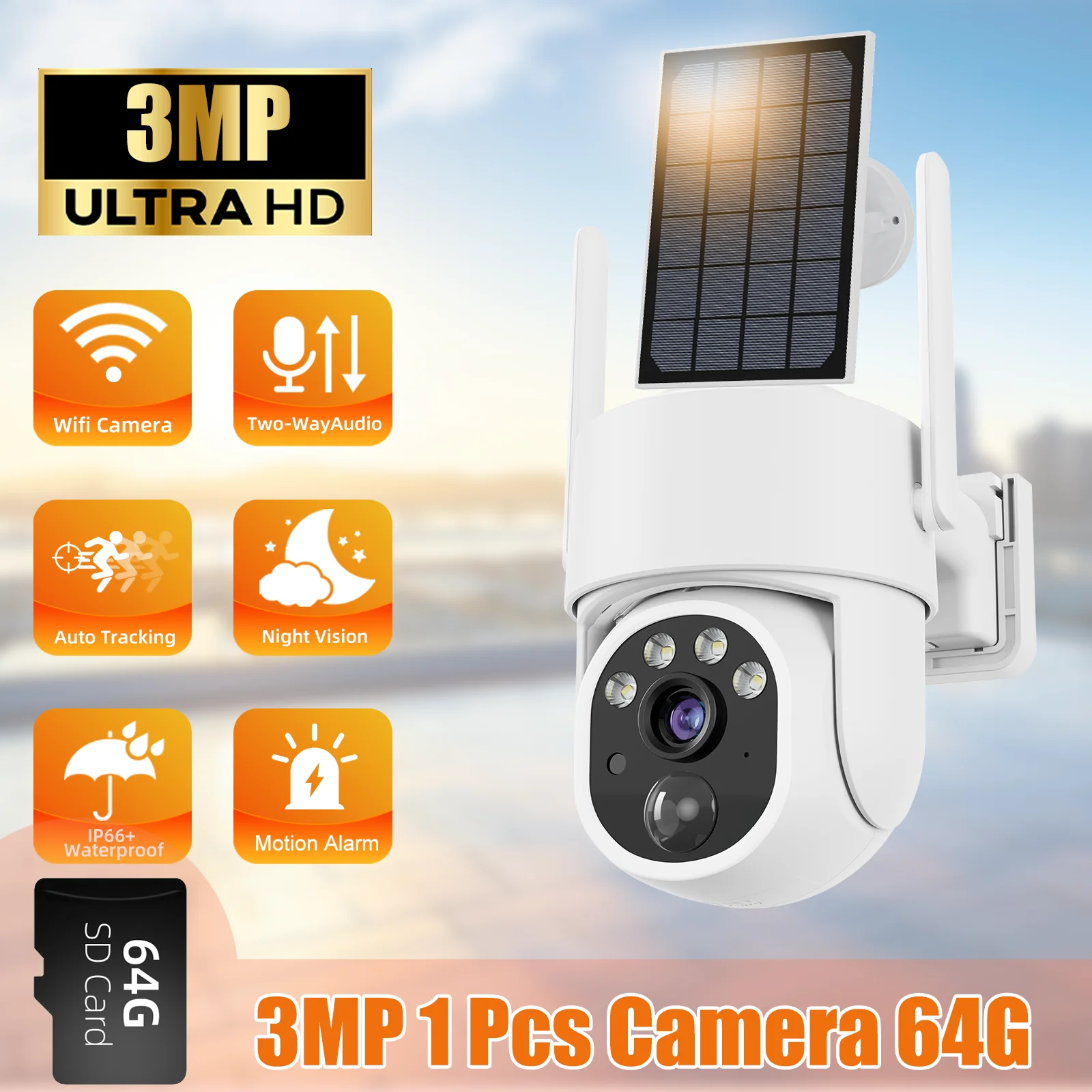 3MP 1PCS 64G SD Card