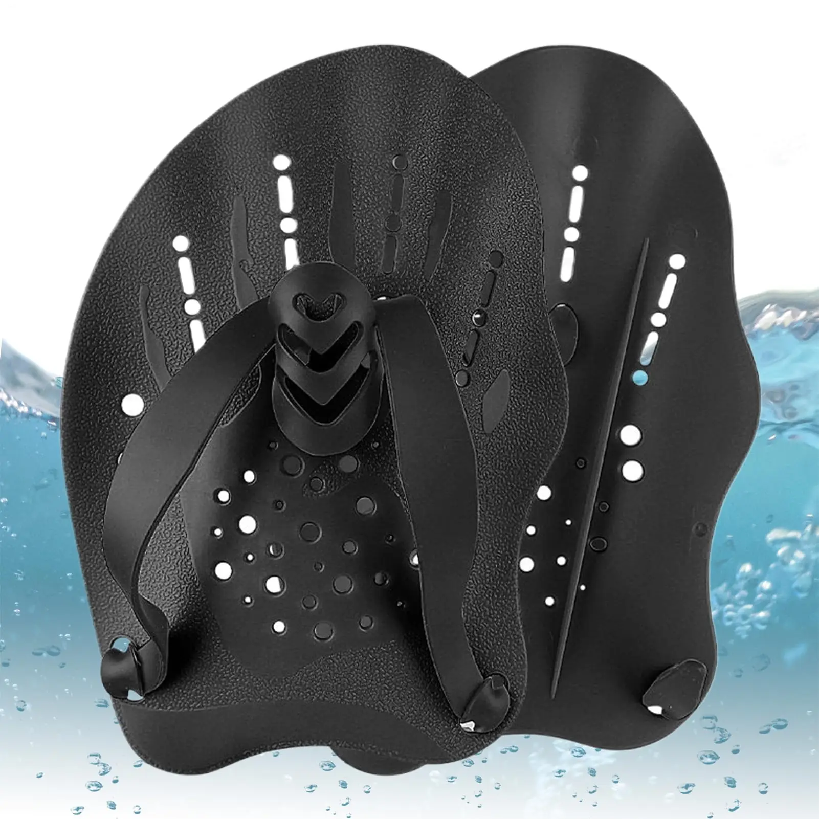 Swimming Paddles for Hands Swimming Training Hand Paddles Flippers with Adjustable Silicone Straps Women Men Children Unisex