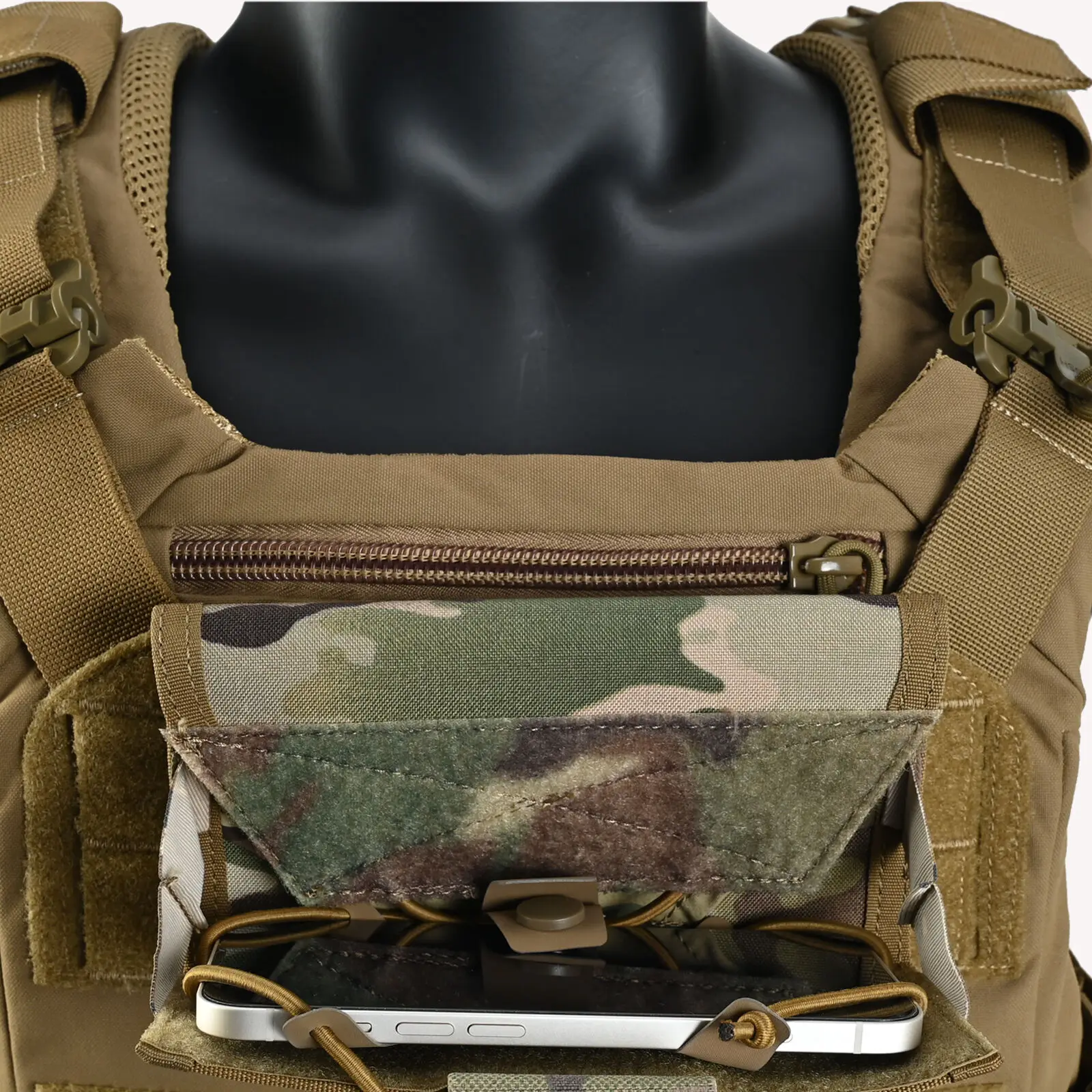 Tactical  Vest Phone Holder  Low-profile Admin Bag Universal Cell Phone MOLLE Holder  Hunting Vest Accessories