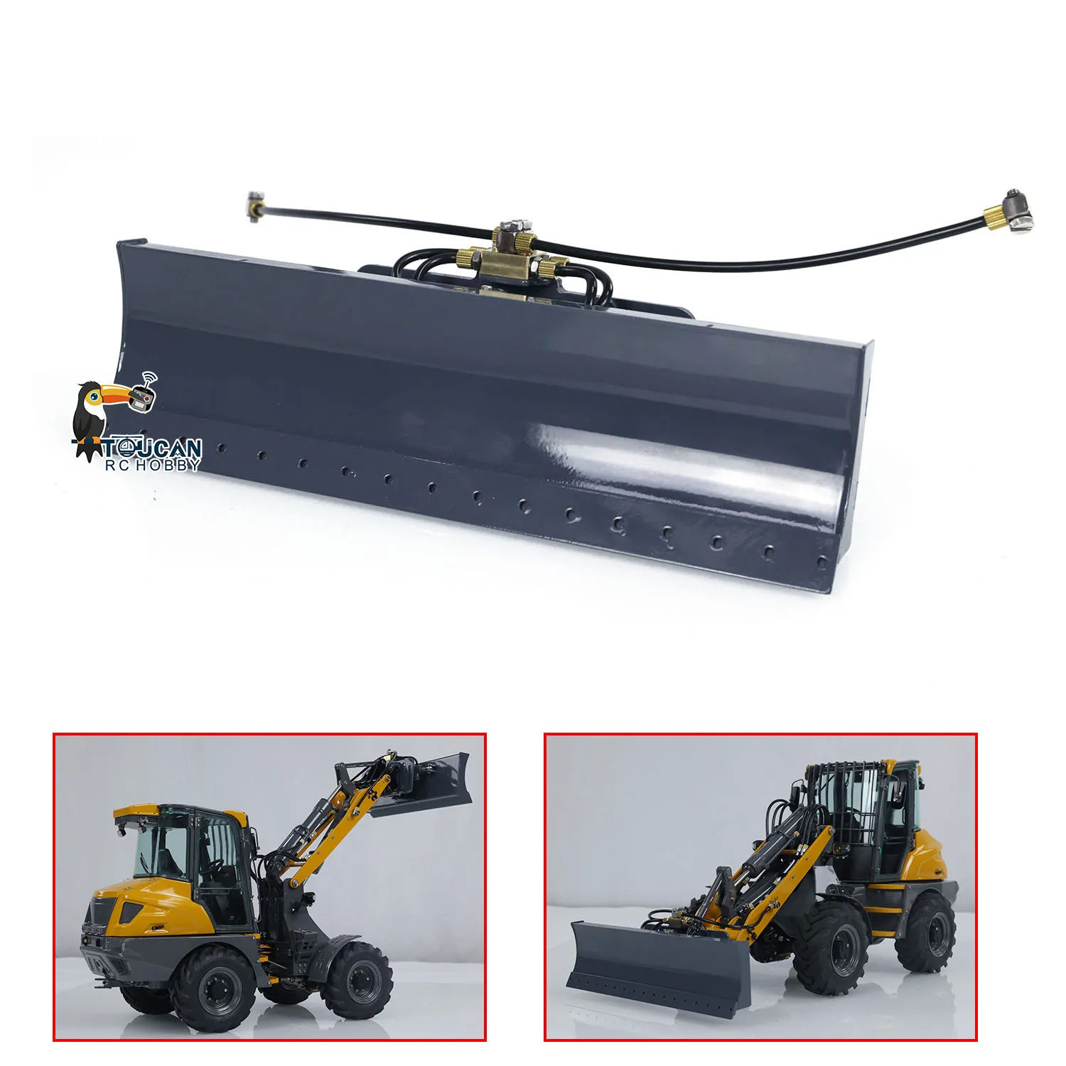 LESU Metal Bucket Fork Gripper for 1/14 Scale RC Hydraulic Loader Model AOUE MCL8 AT1050 Radio Control Car Spare Parts THZH1923 2