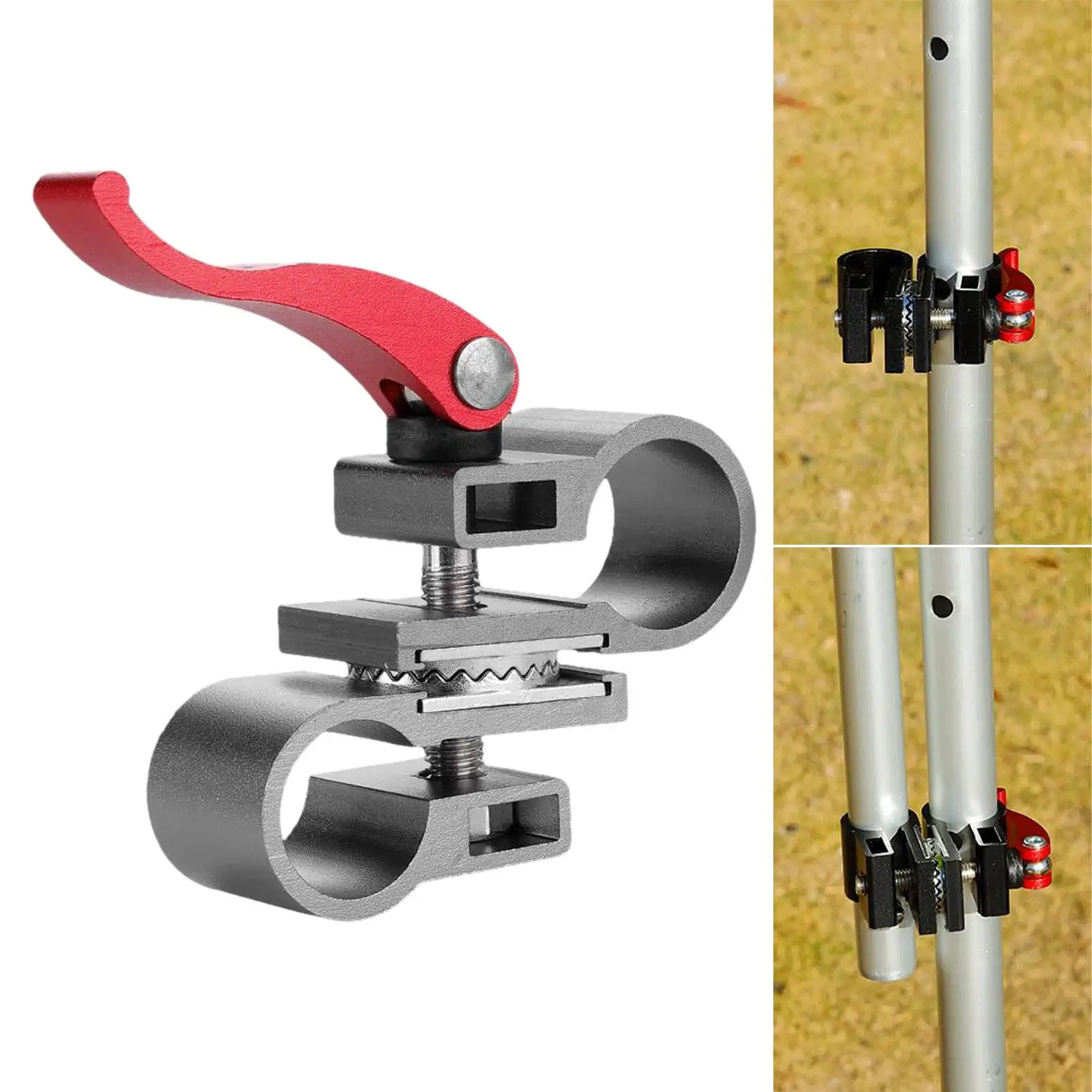 Umbrella Holder Ourdoor Universal Deck Double Mount Umbrella Base Stand Fishing Chair Outdoor Furniture Tool Deck Clamp