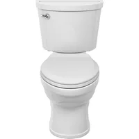 Two-Piece Toilet with Slow-Close Seat and Wax Ring, Elongated Front, Standard Height, White, squat potty 2