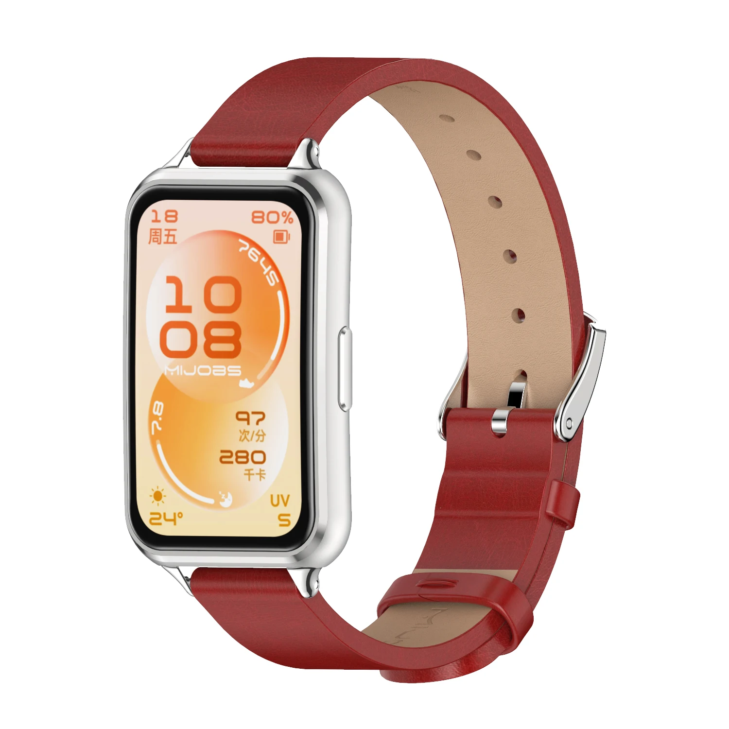 Leather Strap Bracelet for Huawei Band 11 Series Watch