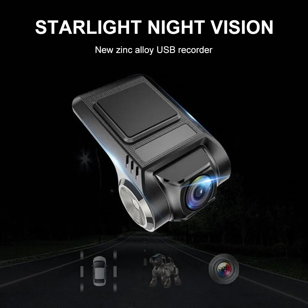 High definition low light night vision recorder hidden USB navigation