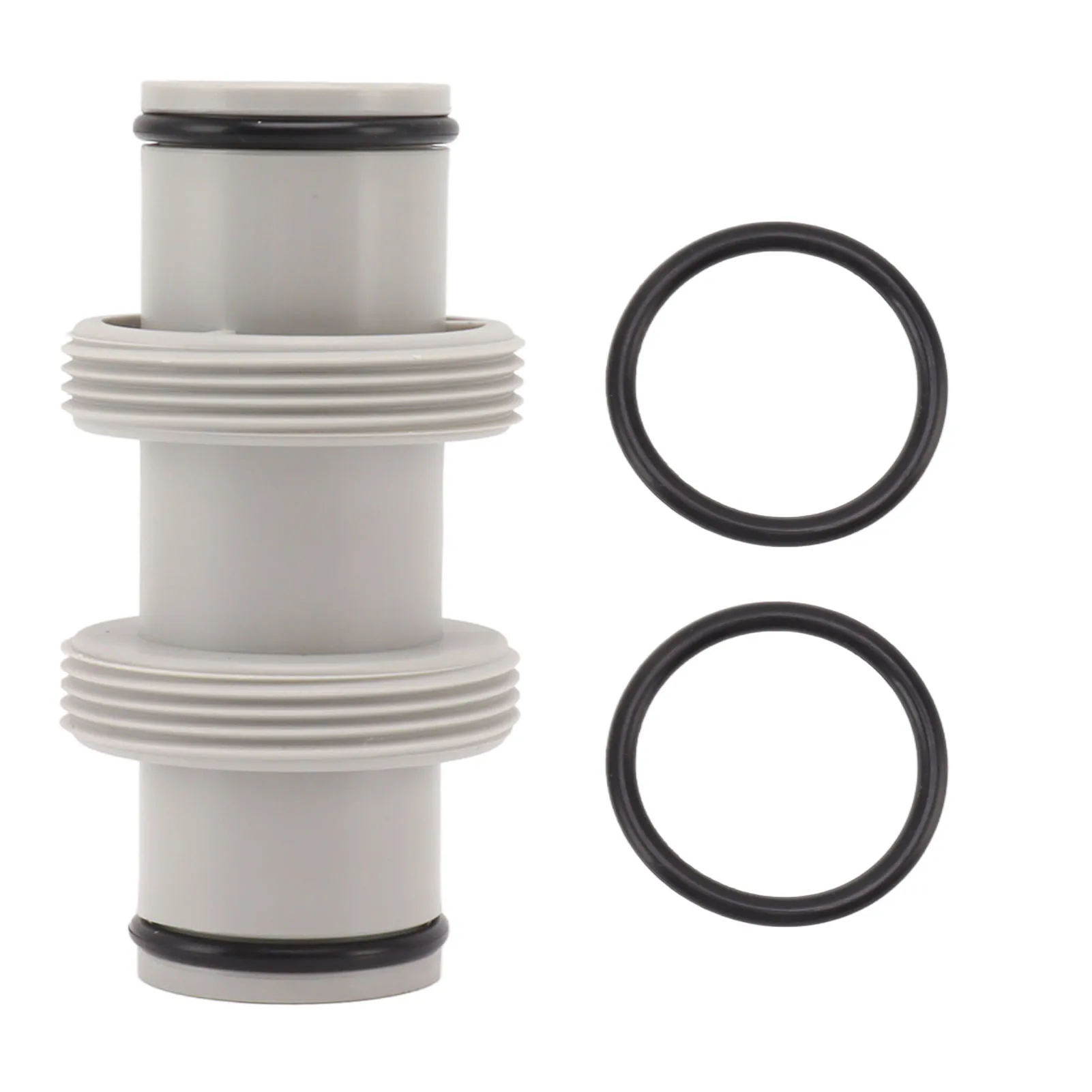 Swimming Pool Accessory Pool Hose Coupling Pool Hose Connector 1.5in To 1.5in Pool Hose Adapter Replacement Elastic Rubber Antileak Straight Joint for Salt System