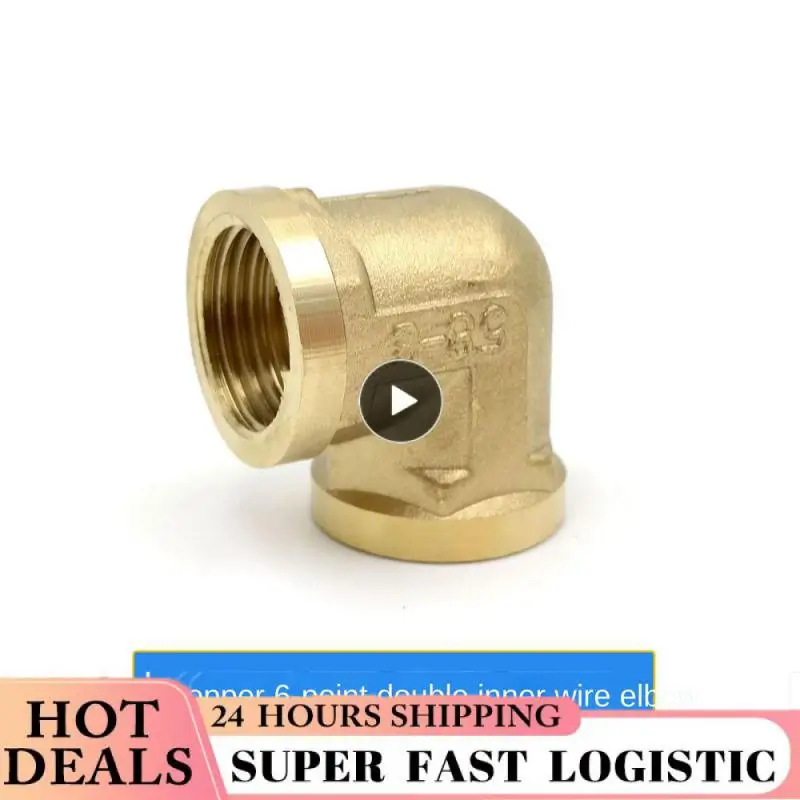 

1PCS 1/4" 3/8" 1/2" 3/4" 1" Female / Male Thread 90 Deg Brass Elbow Pipe Fitting Connector Coupler For Water